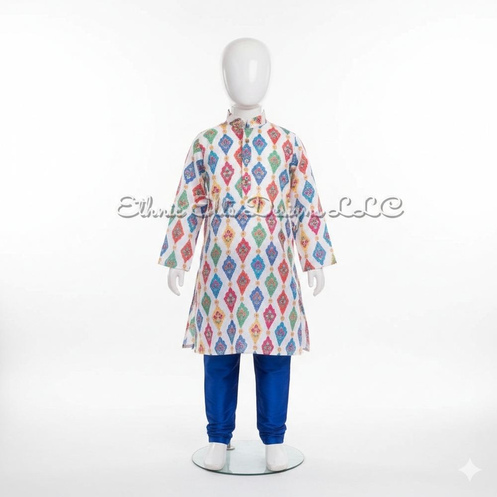 New boys Traditional Silk Kurta cotton+ Pant